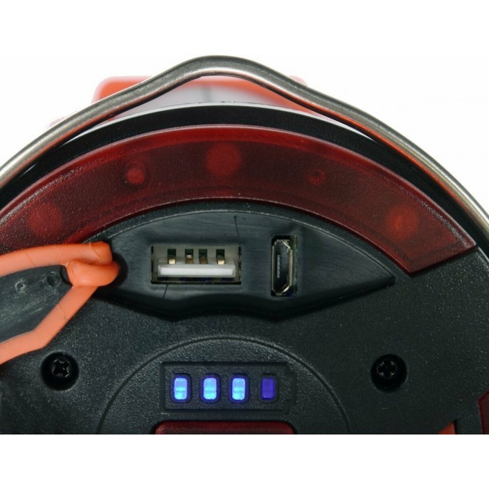 Ліхтар LED-діодний акумулятор YATO Li-Ion 3.7В, 1Вт, 600-1200Лм з ручкою, зарядний USB пристрій [10]