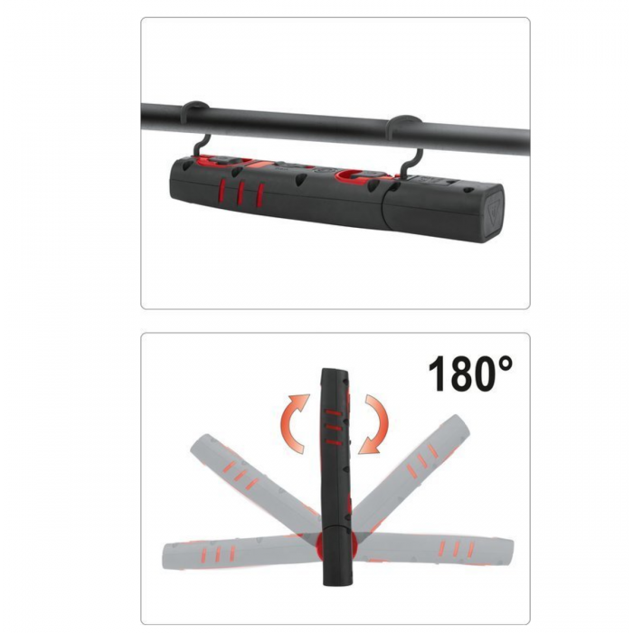 Світильник переносний світлодіодний YATO акумулят. 3,7V, 2 режими-10/4 Вт, 170/1000Lm, заряд USB[12]