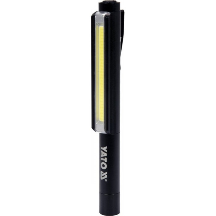 Ліхтар світлодіодний "ручка" YATO; живлення від батарейок 3х ААА, 200 Lm, магніт + кліпса [20/80]