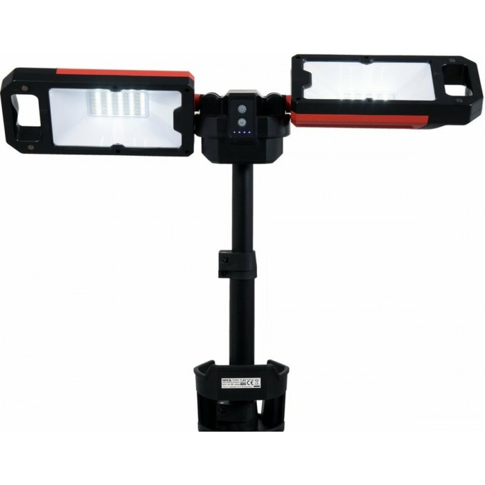 Прожектори 2 шт. 2828 SMD-діодні YATO: акумул. 4,7 В, 500-5000 Lm, на штативі h= 95-140 см [2]