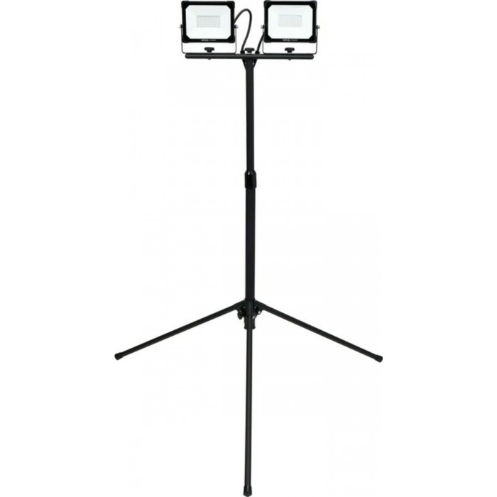 Прожектори з SMD-діодним випромін. YATO: 2x 30 Вт, 230 В, x2850 Lm, на штативі h= 0.6-1.22 м [4/24]