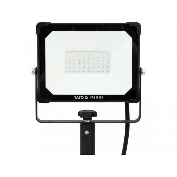 Прожектор з SMD-діодним випромін YATO: 30 Вт, 230 В,2850 Lm, на штативі h=0.6-1.22 м, кабель- 2м [6]