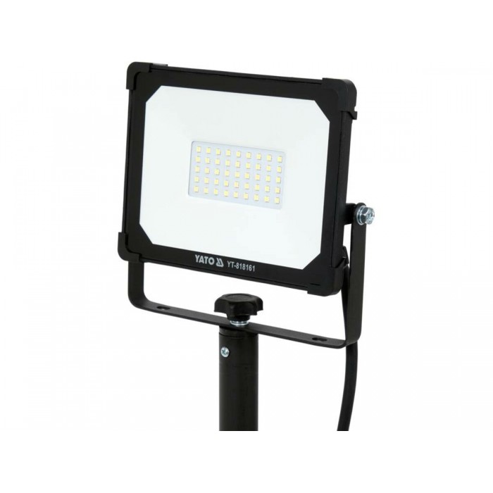 Прожектор з SMD-діодним випромін YATO: 30 Вт, 230 В,2850 Lm, на штативі h=0.6-1.22 м, кабель- 2м [6]