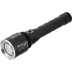 Ліхтар ручни LED-діодний акумул. YATO Li-Ion 7.4 В, 5 АГод, режими 8000/4500/1150 Lm, зарядж від USB