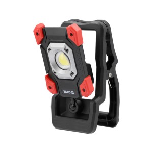 Прожектор діодний, переносний з затискач YATO 20Вт, 2000 Lm 3 режими, живл.- акумул. 3,7 В, 4,4 АГод