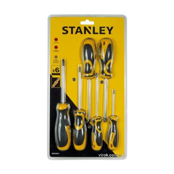 Набір викруток Stanley : "-", "PH", компл. 6 шт.