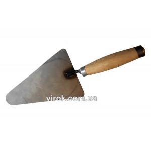 Кельма мулярська трикутна вузька з метал. наконечником на ручці, 190 мм