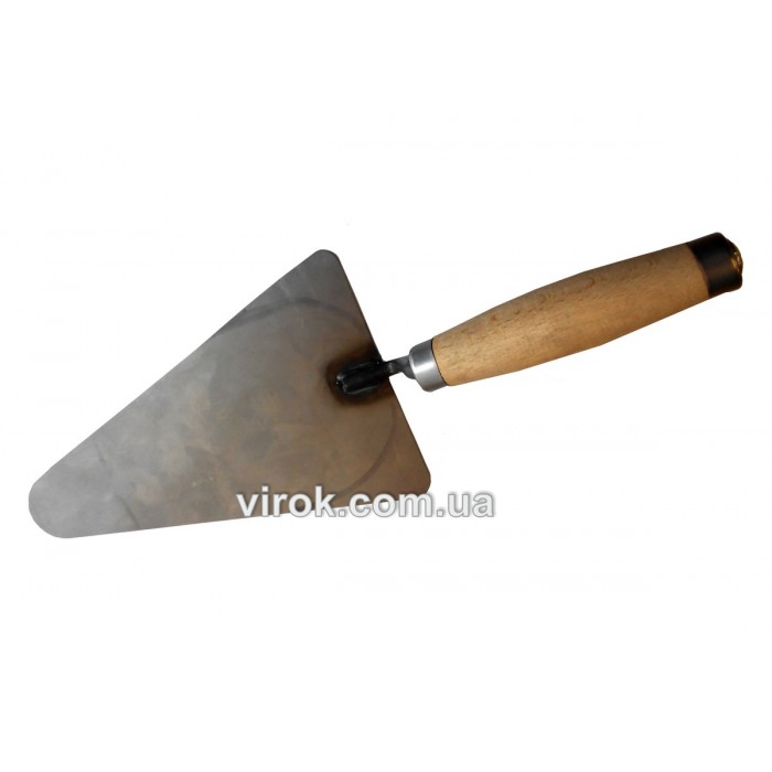 Кельма мулярська трикутна вузька з метал. наконечником на ручці, 190 мм