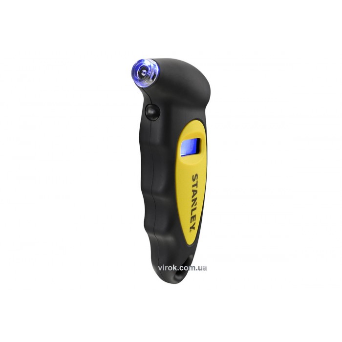 Манометр електронний для вимірюв. тиску в шинах з LED-дисплеєм STANLEY: точн.- 0.01psi, крок- 0.5psi