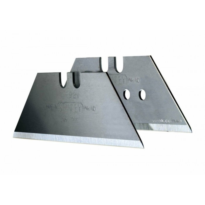 Леза змінні трапецевидні STANLEY"1992" : L=  62х19 мм, h= 0.65 мм, для оздоблювальних робіт. 400 Шт