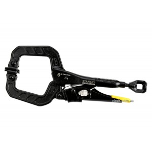 Кліщі затискні STANLEY FATMAX з фіксатором і "С"-подібними губками, l=150 мм