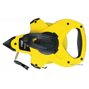 Стрічка скловолоконна з метричною шкалою l= 30 м, W= 12.7 мм Stanley в пластиков. корпусі