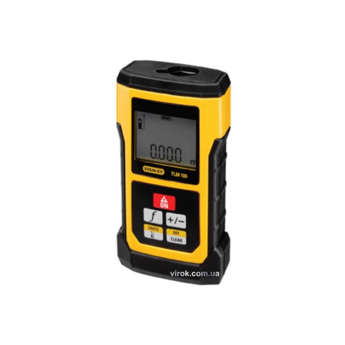 Дальномір лазерний STANLEY TLM 165 : Клас лазера 2,  дальність- 50 м,  похибка +/- 1.5 мм