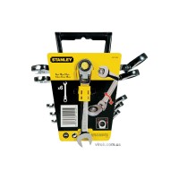 Ключі до гайок ріжково - накидні STANLEY "MaxiDrive Plus" з тріщаткою: М8-19 мм, набір 6 шт.