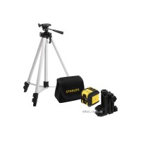 Нівелір лазерний-крос червоний з штативом STANLEY "Cubix" з діап.- 12 м, точність ±6 мм/ 10м