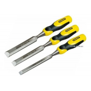 Набір стамесок STANLEY "Dynagrip" : w= 10, 15, 20 мм, 3 шт. в футлярі