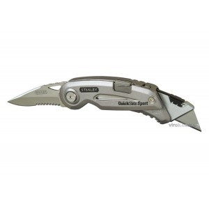Ніж STANLEY з 2-ма лезами "QuickSlide Sport Utility Knife", L= 120 мм