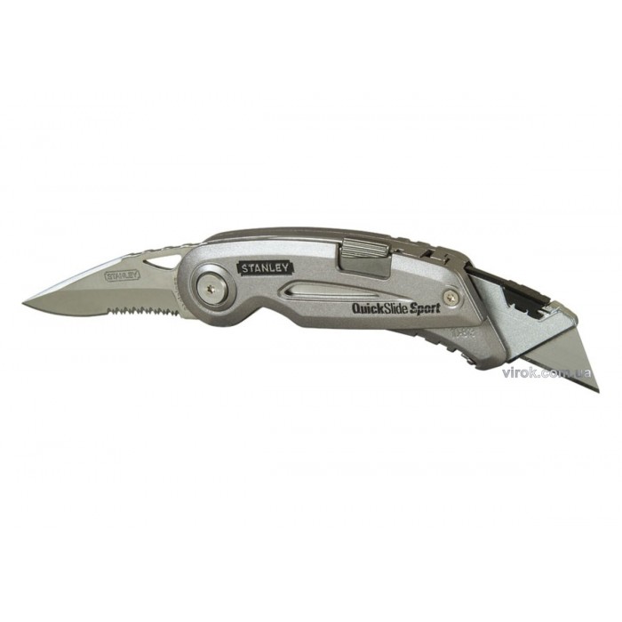 Ніж STANLEY з 2-ма лезами "QuickSlide Sport Utility Knife", L= 120 мм