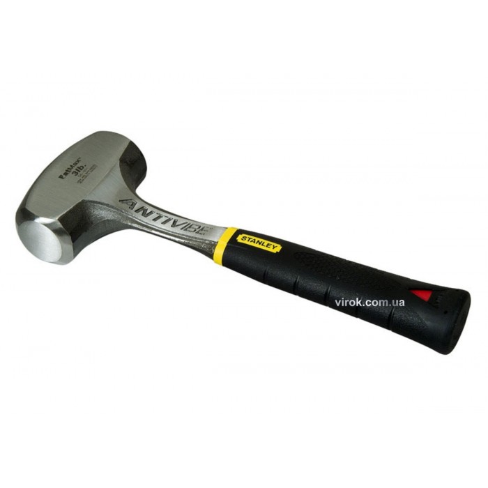 Кувалда суцільна STANLEY "Drilling AntiVibe" : m= 1,36 кг, L= 100 мм, металева