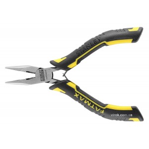 Тонкогубці-міні плоскі, подовжені STANLEY "FatMax" : l= 125 мм