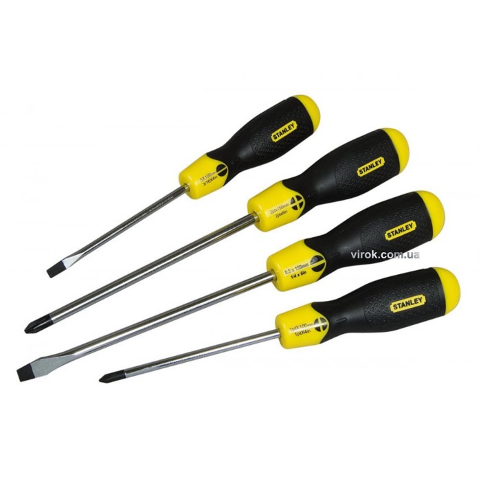 Набір викруток STANLEY "Cushion Grip", 4 шт. DW