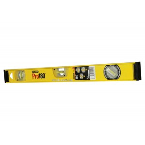 Рівень STANLEY "Pro180" : L= 100 см, 3 капсули- 1 обертова 180* DW
