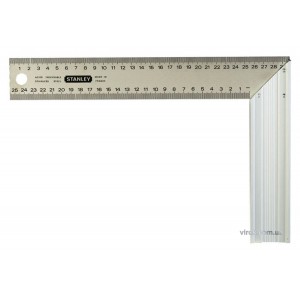 Кутник столярний STANLEY :  M= 300 х 200 мм. з нержавіючої сталі і алюмінію