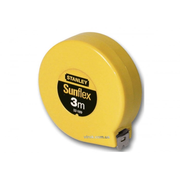 Рулетка STANLEY "Sunflex" : L= 3 м. без фіксатора