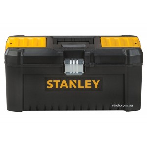Ящик для інструментів STANLEY : 16", пластиковий, комірки в кришці, металева защіпка, 406x205x195 мм