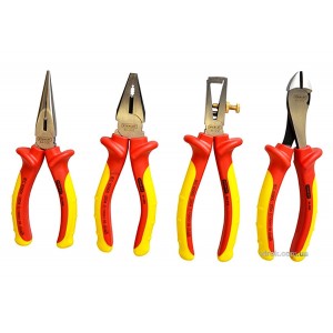 Набір діелектричних інструментів STANLEY "MaxSteel": плоскогубці, бокорізи, кліщі, 4 шт.