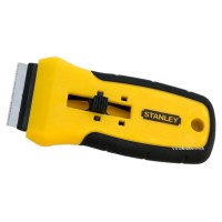 Скребок STANLEY для скла і глянцевої кераміки  : L= 135 мм, лезо- 43 мм + 5 запасних лез