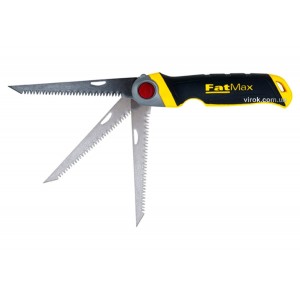 Ножівка по гіпсокартону розкладна STANLEY "FatMax" : з полотном L= 130 мм, 8 зуб/1"