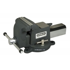 Лещата слюсарні обертові з наковальнею STANLEY "MAXSTEEL" : b= 85 мм, макс. розкр. - 100мм.