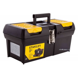 Ящик для інструменту STANLEY series 2000 : 2 органайзери, лоток, металeві замки, М= 410х200х185 мм.