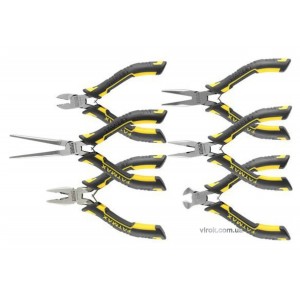Плоскогубці, шипці, кусачки міні STANLEY "FatMax", набір 6 шт.