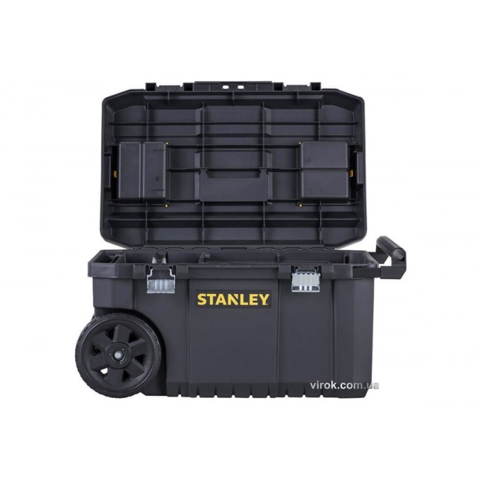 Ящик для інструментів STANLEY на 2-х колесах, об'єм- 50 л, вантажопідй.- 40 кг, 65 х 35 х 40 см