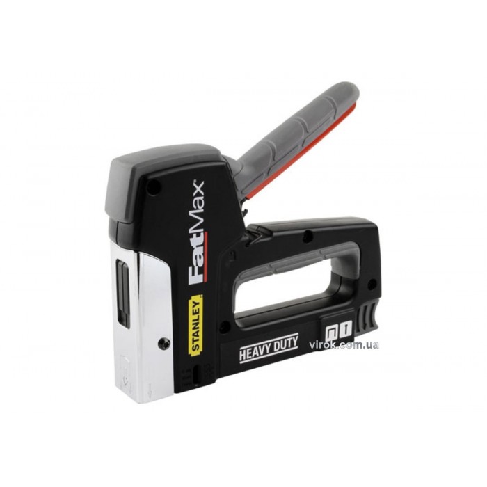 Степлер STANLEY "FATMAX HEAVY DUTY" TR350 для скоб типу "G"- h= 6-14 мм, цвяхів тип "J"-h= 12-15 мм