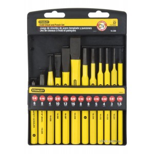 Набір Зубила і пробійники слюсарні STANLEY. 12 шт.