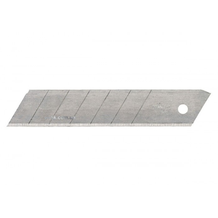 Леза змінні з відломними сегментами STANLEY : M= 25 мм. 10 (Шт/Уп.)