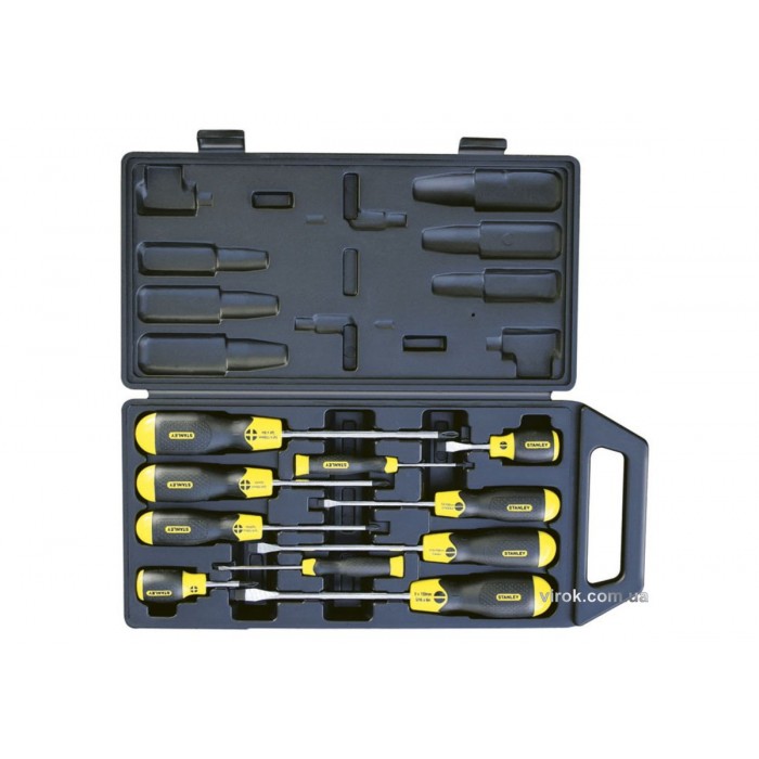 Набір викруток STANLEY : SL/PH в пластмасовому футлярі, 10 шт.