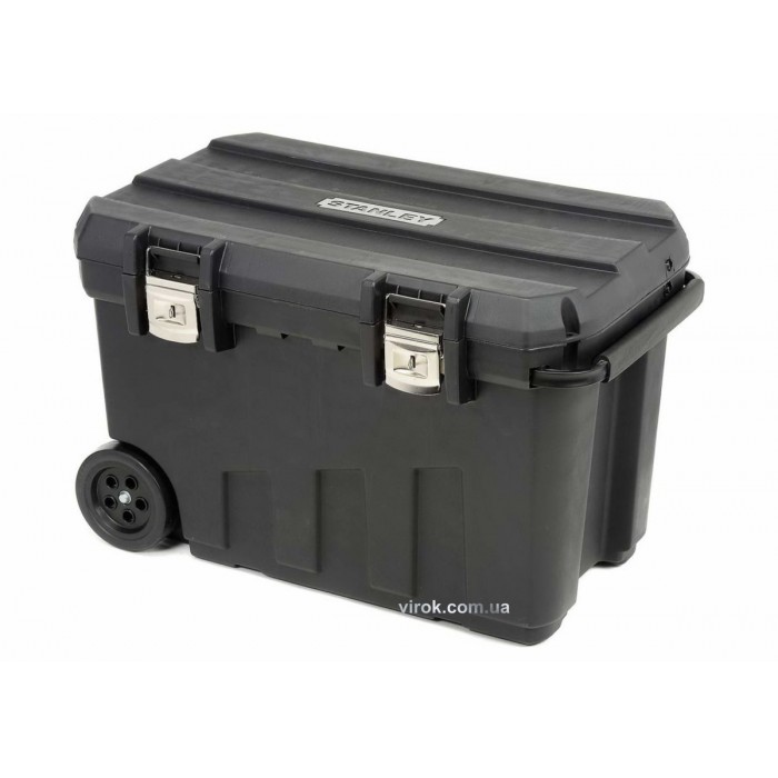 Ящик для інструменту STANLEY "Mobile Job C": пластиковий, 2 колеса, металеві замки, 768х 490х 476 мм