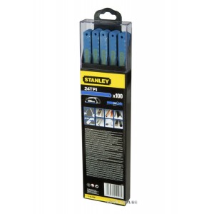 Полотно по металу STANLEY "Laser" 24 зуб/1", для ножовки біметал. l= 300 мм, 5 шт.