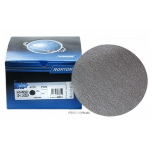 Круг шліфувальний з липучкою NORTON Pro-A275; Ø= 150 мм, Р 80 з наждачного паперу [100]