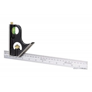 Кутник з лінійними шкалами комбінований "Stanley"; l= 300 мм