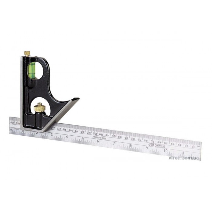 Кутник з лінійними шкалами комбінований "Stanley"; l= 300 мм