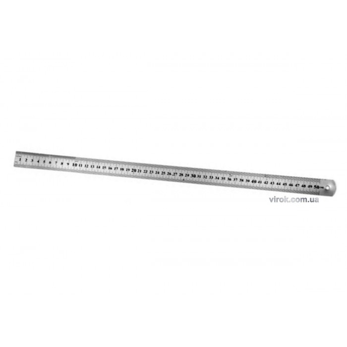 Лінійка двостороння гнучка з нержавіючої сталі STANLEY : L= 50 см, w= 13 мм. 2 метричні шкали