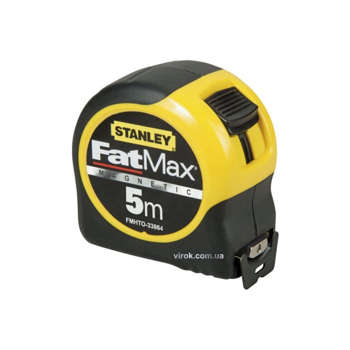 Рулетка STANLEY "FatMax" : L= 5 м x 32 мм. пластиковий ергоном. корпус, магнітний наконечник