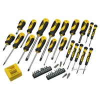 Набір викруток і насадок STANLEY : сумка, магнітезатор, 42 елементів.