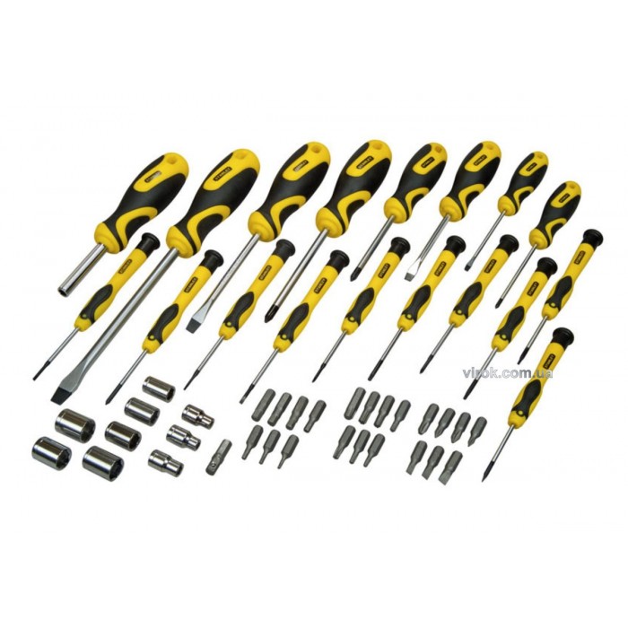 Набір викруток, насадок, головок торцевих STANLEY : 57 елементів.