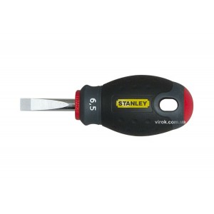 Викрутка плоска STANLEY "FatMax Stubby" : шліц SL6,5 х 30 мм